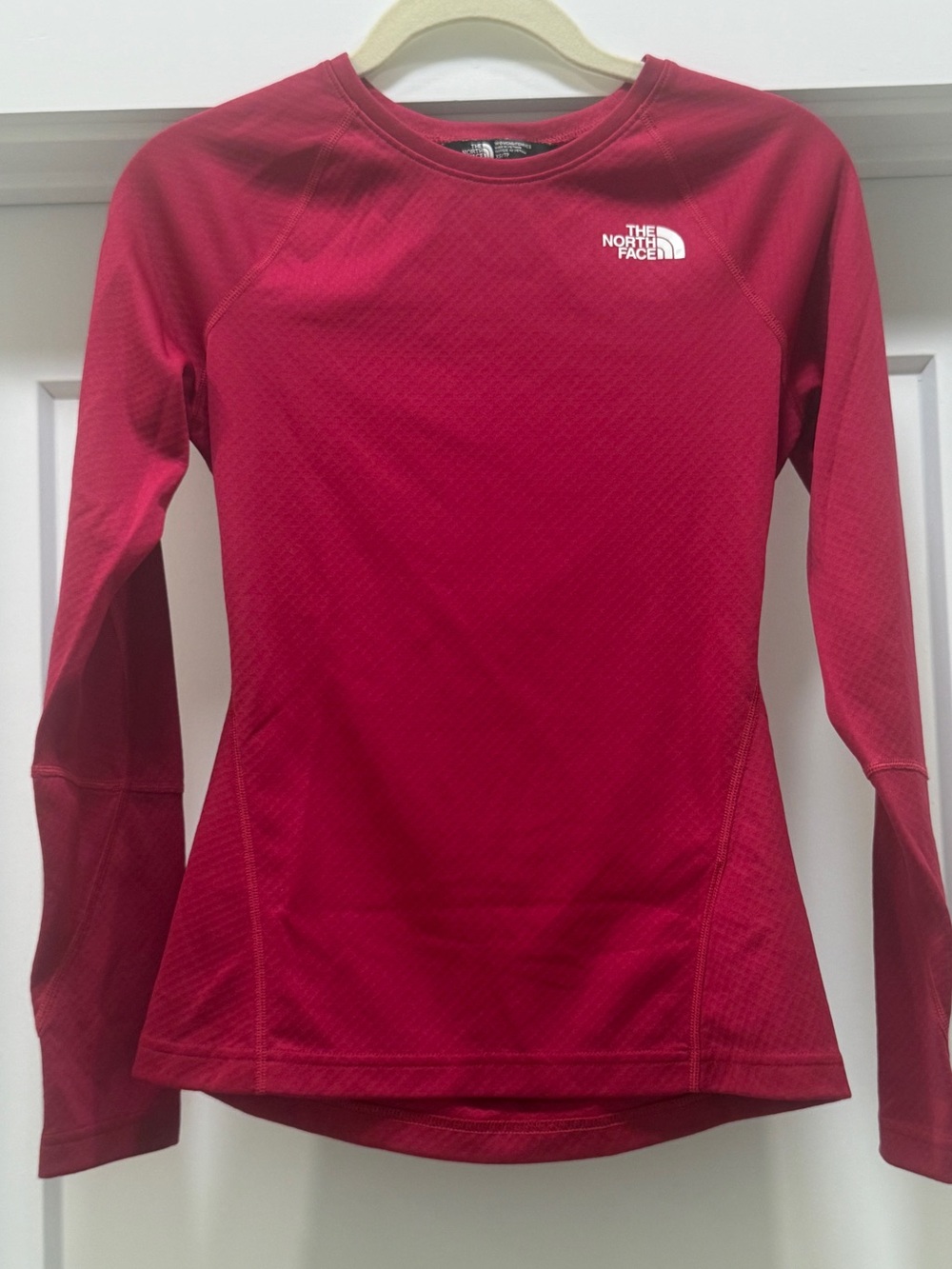 The North Face Women's Long Sleeve Performance Top - Flash Dry Raspberry color